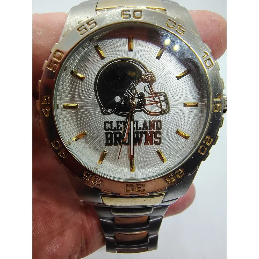 Cleveland Browns Football Team Game Time Men's Watch
